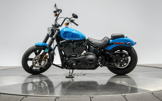 2022 Harley-Davidson FXBBS Street Bob 114 in Fastback Blue with 3,954 miles
