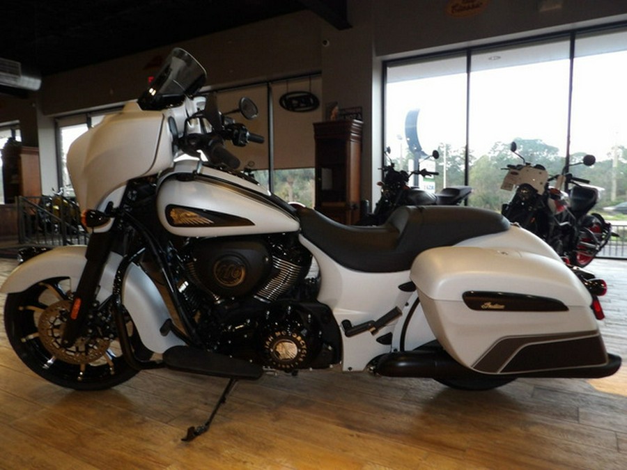 2024 Indian Chieftain Dark Horse Ghost White Metallic Smoke