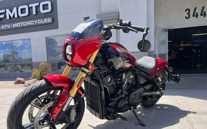2026 Indian 101 Scout Sunset Red Metallic