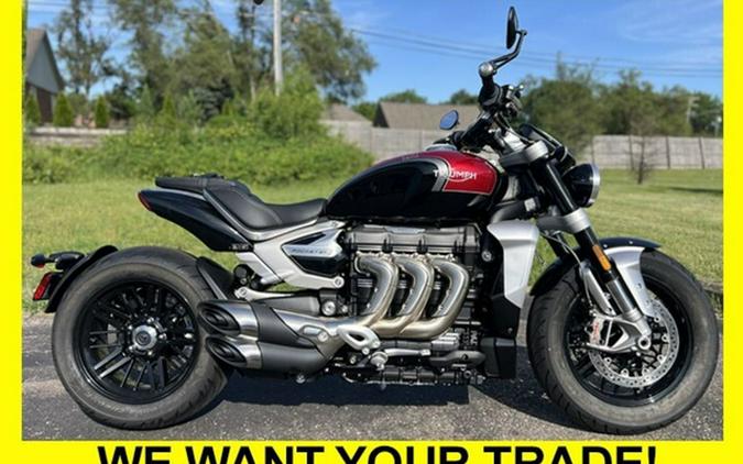 2024 Triumph Rocket 3 R Sapphire Black/Carnival Red/Silver Ice