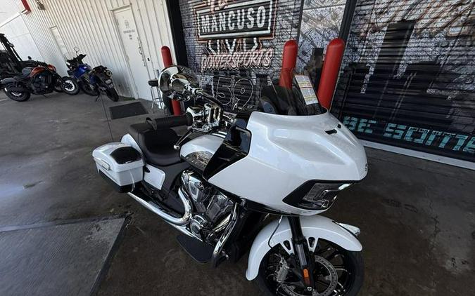 2025 Indian Motorcycle® Challenger® Limited 112 w/PowerBand Audio Ghost White Metallic with Black M