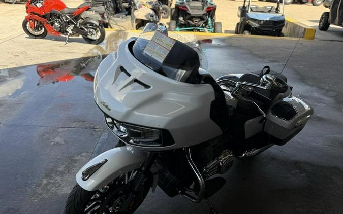 2025 Indian Motorcycle® Challenger® Limited 112 w/PowerBand Audio Ghost White Metallic with Black M