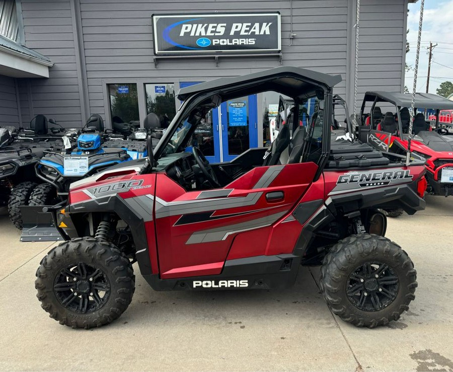 2018 Polaris Industries GENERAL 1000 EPS RIDE COMMAND EDITION MATTE SUNSET RED