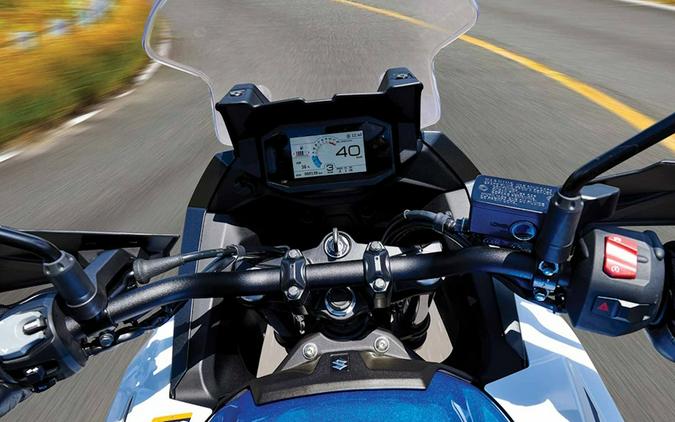 2027 Suzuki SV-7GX Pearl Brilliant White / Metallic Triton Blue
