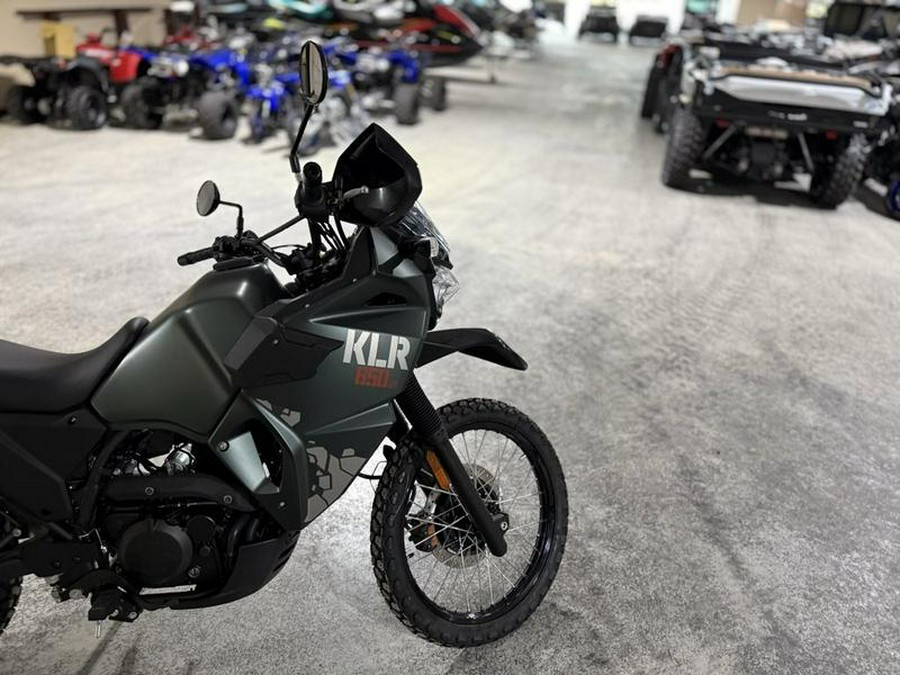 2025 Kawasaki KLR®650 S Metallic Matte Old School Green