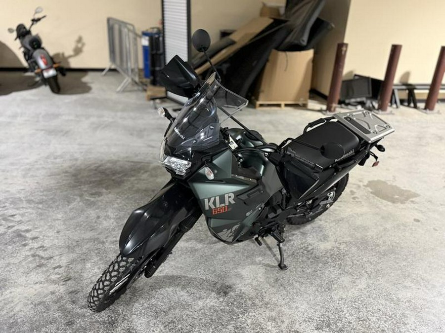 2025 Kawasaki KLR®650 S Metallic Matte Old School Green
