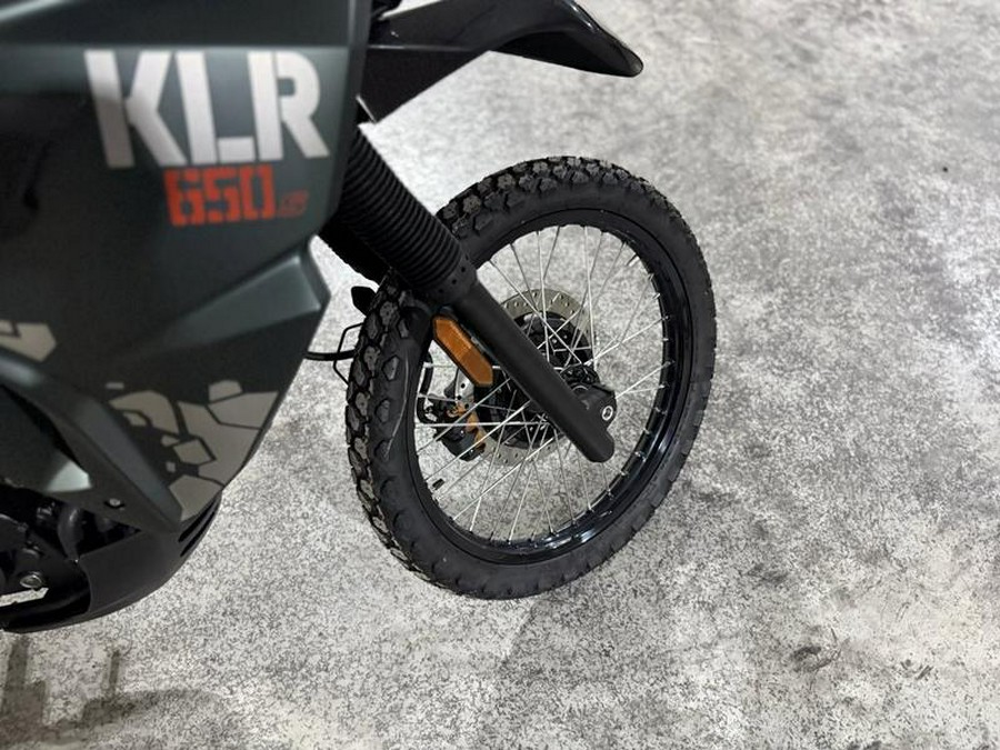 2025 Kawasaki KLR®650 S Metallic Matte Old School Green