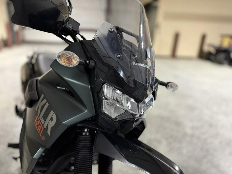 2025 Kawasaki KLR®650 S Metallic Matte Old School Green