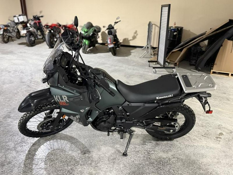 2025 Kawasaki KLR®650 S Metallic Matte Old School Green