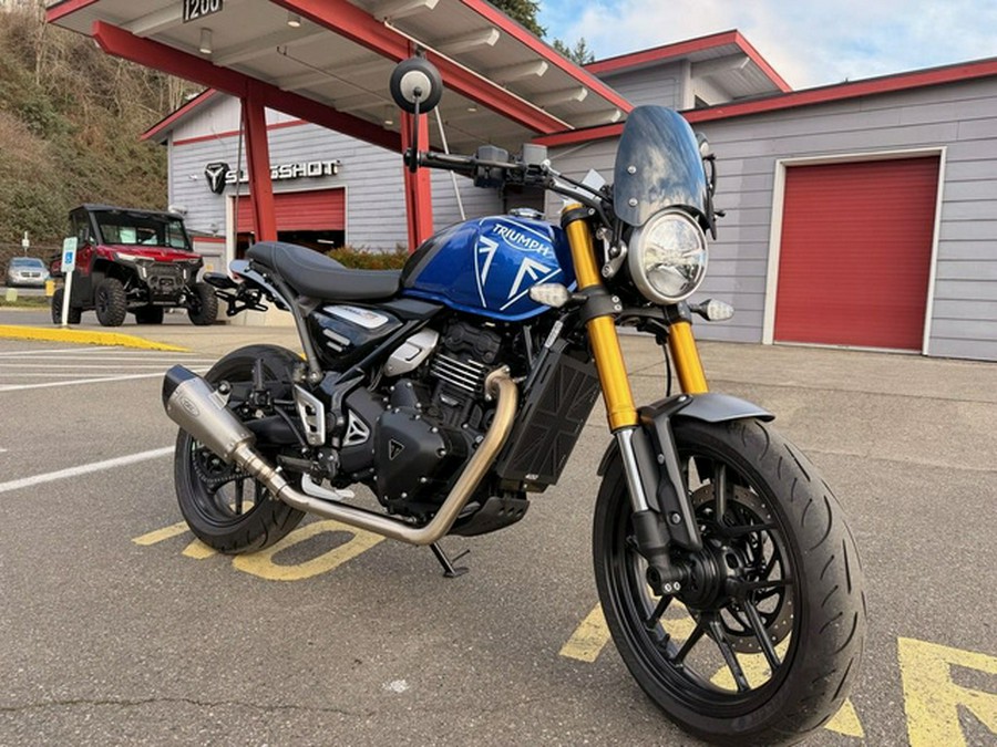 2024 Triumph Speed 400 Caspian Blue Storm Grey