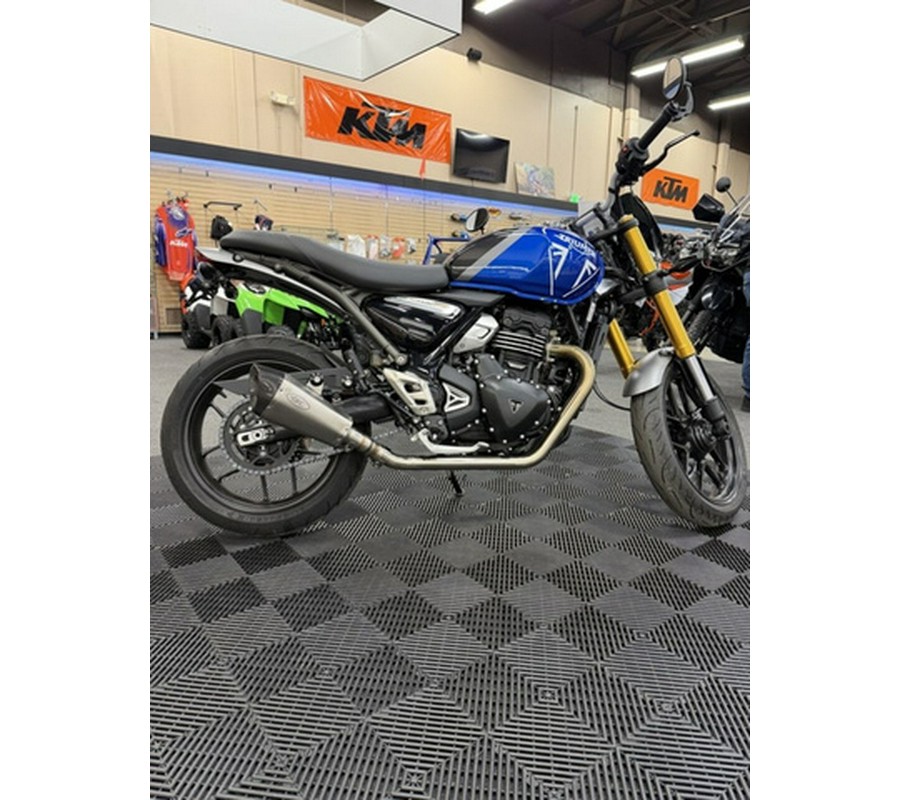 2024 Triumph Speed 400 Caspian Blue Storm Grey