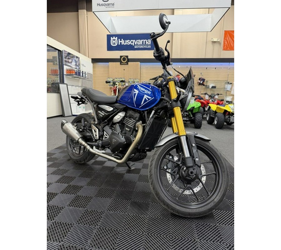 2024 Triumph Speed 400 Caspian Blue Storm Grey