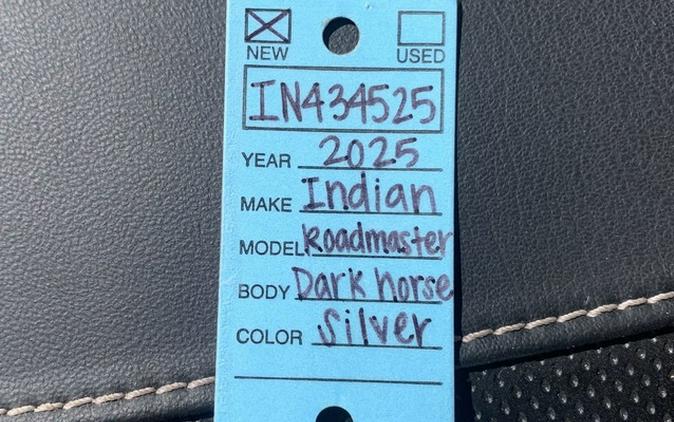 2025 Indian Roadmaster Dark Horse w/Powerband Audio Heavy Metal