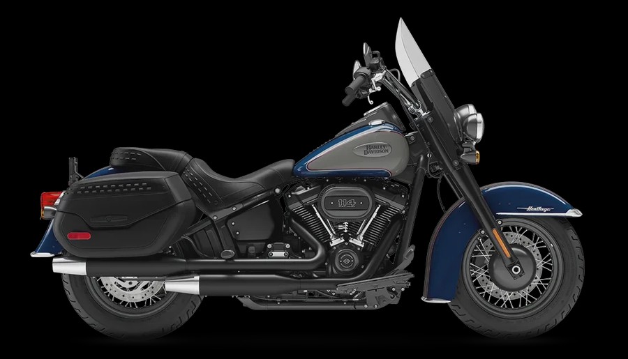 2023 Harley-Davidson Heritage Classic Billiard Blue/Billiard Gray – Black Finish