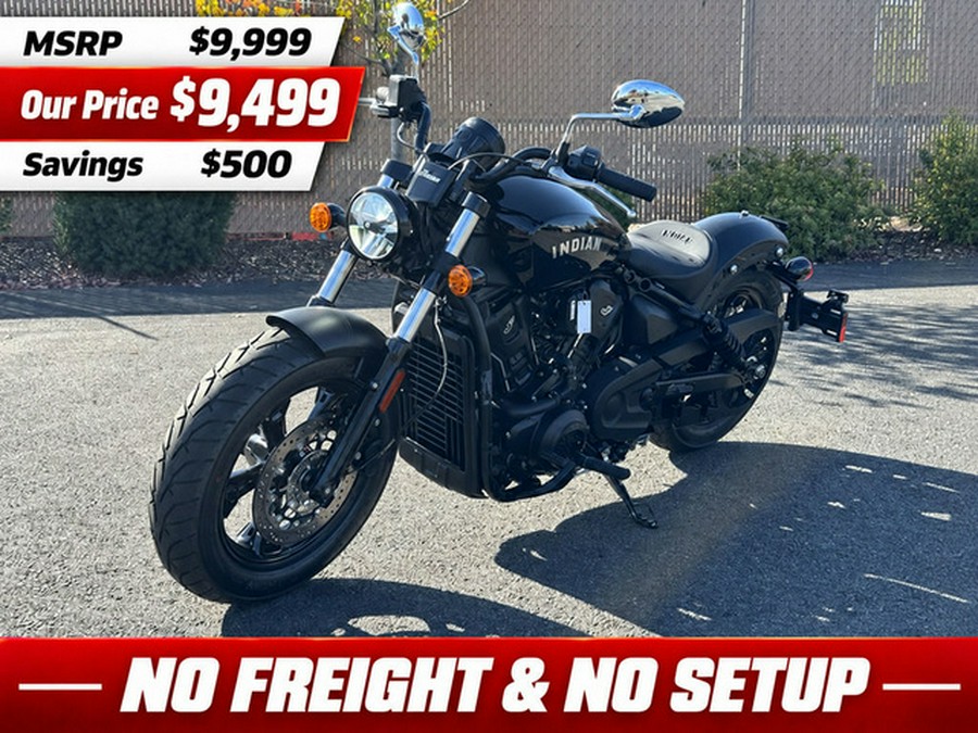 2025 Indian Scout Sixty Bobber Black Metallic