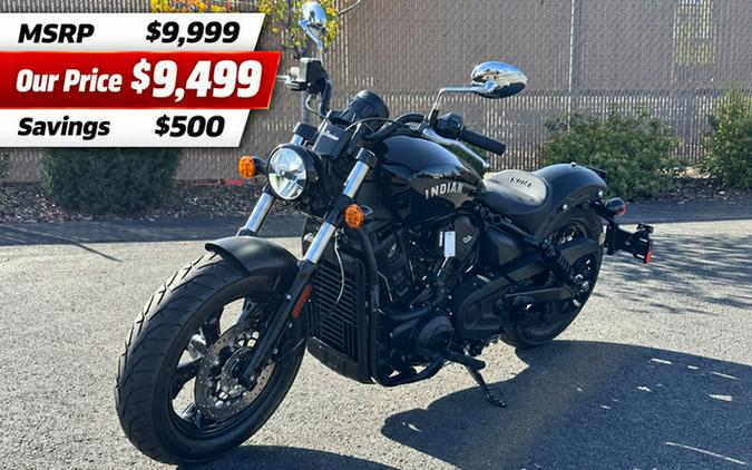 2025 Indian Scout Sixty Bobber Black Metallic