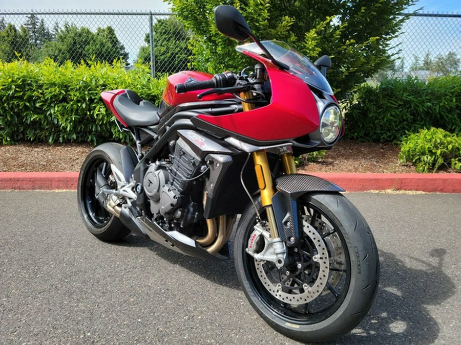 2022 Triumph Speed Triple 1200 RR Red Hopper Storm Grey