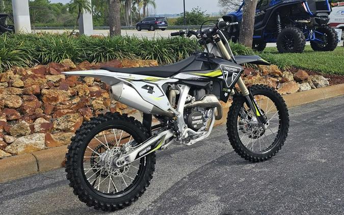 2025 Triumph TF 450-RC Edition Jet Black/Pure White 450-RC Edition