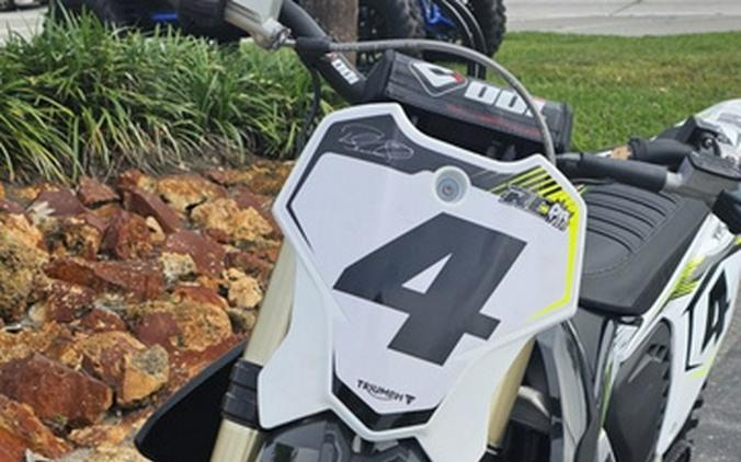 2025 Triumph TF 450-RC Edition Jet Black/Pure White 450-RC Edition