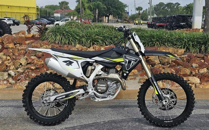 2025 Triumph TF 450-RC Edition Jet Black/Pure White 450-RC Edition