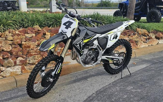 2025 Triumph TF 450-RC Edition Jet Black/Pure White 450-RC Edition