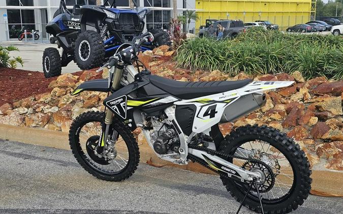 2025 Triumph TF 450-RC Edition Jet Black/Pure White 450-RC Edition