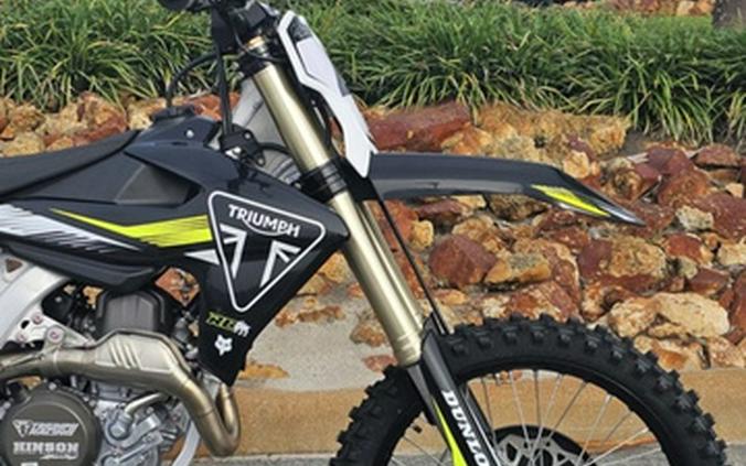 2025 Triumph TF 450-RC Edition Jet Black/Pure White 450-RC Edition