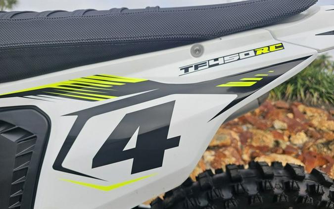 2025 Triumph TF 450-RC Edition Jet Black/Pure White 450-RC Edition