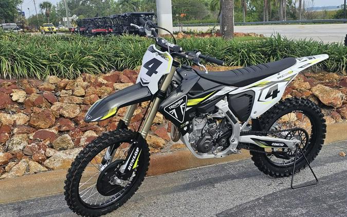 2025 Triumph TF 450-RC Edition Jet Black/Pure White 450-RC Edition