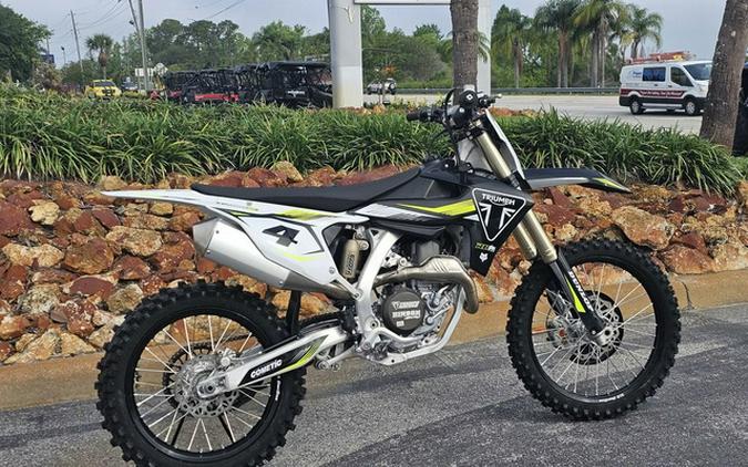 2025 Triumph TF 450-RC Edition Jet Black/Pure White 450-RC Edition