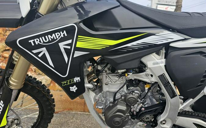 2025 Triumph TF 450-RC Edition Jet Black/Pure White 450-RC Edition