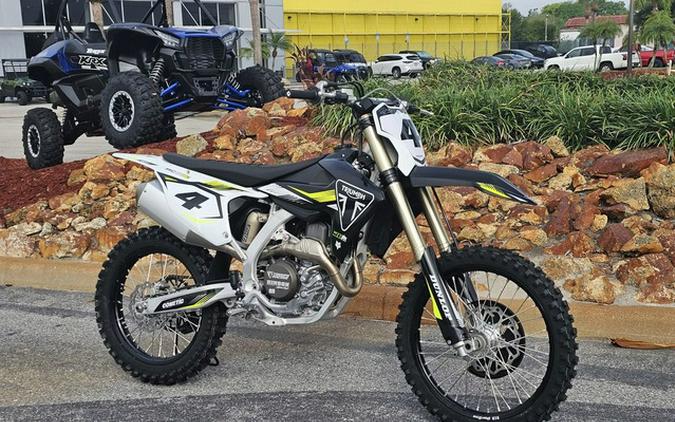 2025 Triumph TF 450-RC Edition Jet Black/Pure White 450-RC Edition