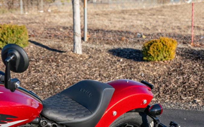 2025 Indian 101 Scout Sunset Red Metallic With Graphics