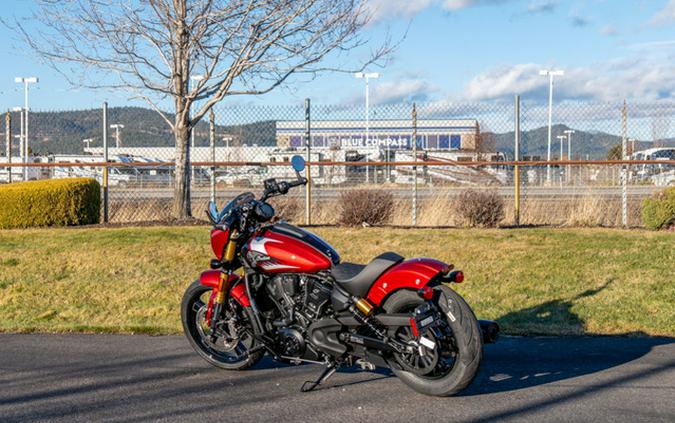 2025 Indian 101 Scout Sunset Red Metallic With Graphics