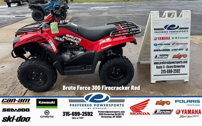 2026 Brute Force 300 Firecracker Red - Kawasaki