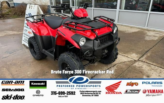 2026 Brute Force 300 Firecracker Red - Kawasaki