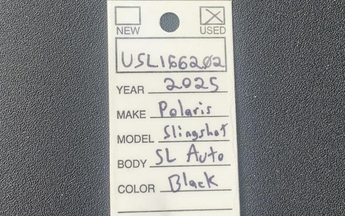 2025 Polaris Slingshot SLINGSHOT SL Autodrive Jet Black