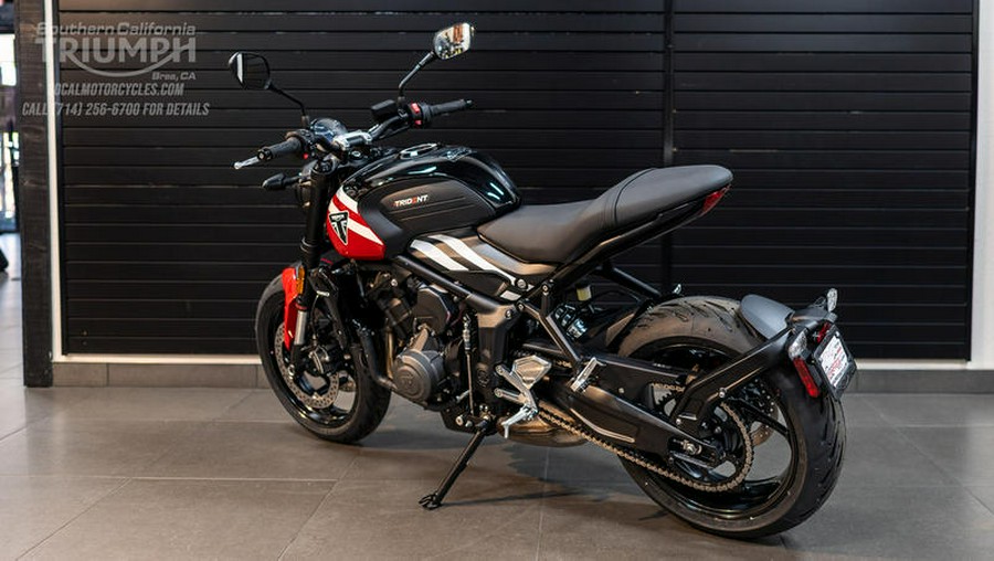 2025 Triumph Trident 660 Diablo Red/Sapphire Black