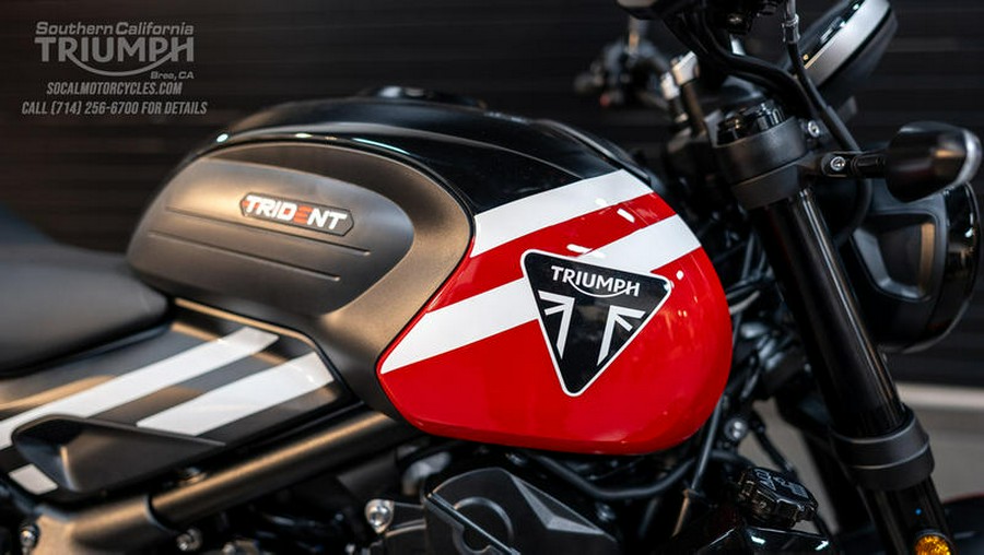 2025 Triumph Trident 660 Diablo Red/Sapphire Black