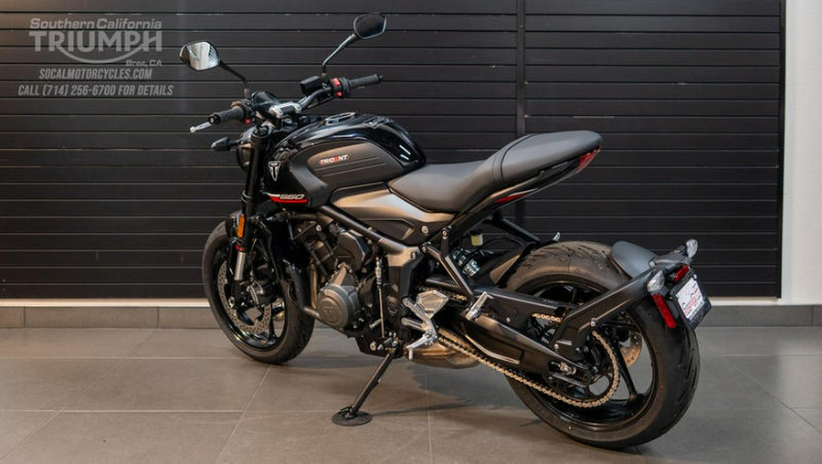 2025 Triumph Trident 660 Jet Black