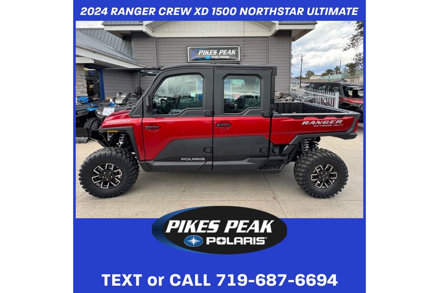 2024 Polaris Industries RANGER CREW XD 1500 NORTHSTAR ULTIMATE SUNSET RED