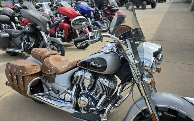 2016 Indian Chief Vintage Star Silver And Thunder Black