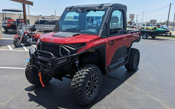 New 2024 POLARIS RANGER XD 1500 NORTHSTAR EDITION ULTIMATE SUNSET RED