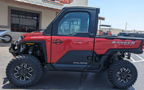 New 2024 POLARIS RANGER XD 1500 NORTHSTAR EDITION ULTIMATE SUNSET RED