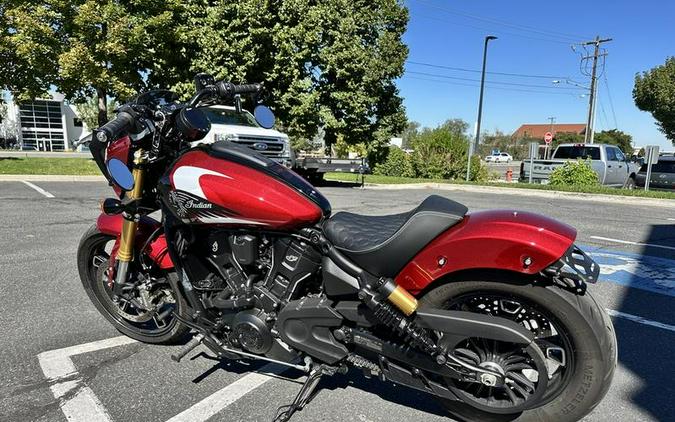 2025 Indian Motorcycle® 101 Scout® Sunset Red Metallic with Graphics