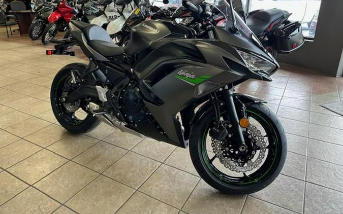 2024 Kawasaki Ninja® 650 Metallic Matte Dark Gray/Metallic Spark Black