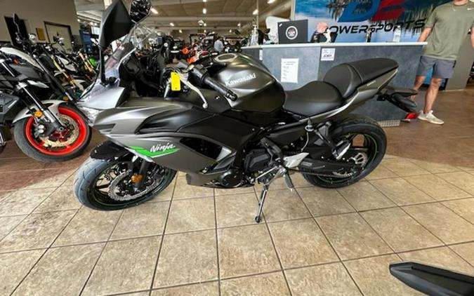 2024 Kawasaki Ninja® 650 Metallic Matte Dark Gray/Metallic Spark Black