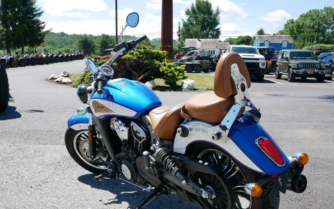 2017 Indian Scout ABS Brilliant Blue Over White And Red