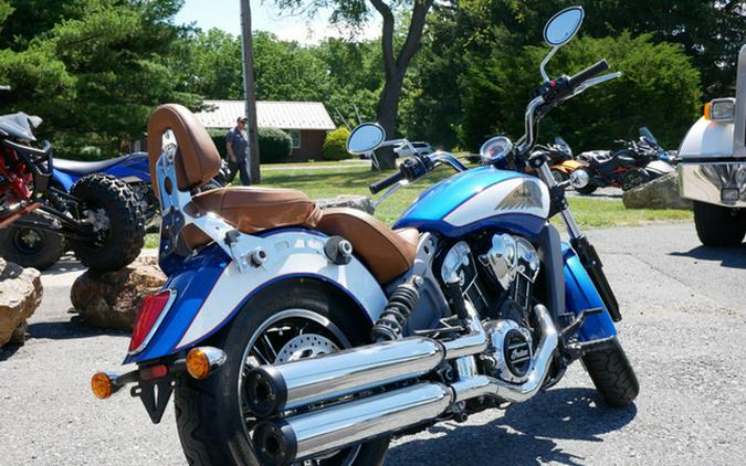 2017 Indian Scout ABS Brilliant Blue Over White And Red