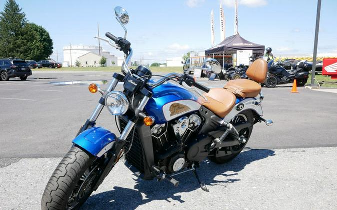 2017 Indian Scout ABS Brilliant Blue Over White And Red